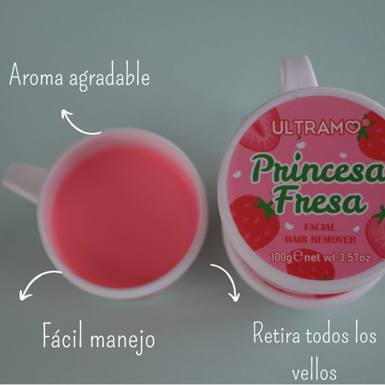 Cera para depilar de fresa