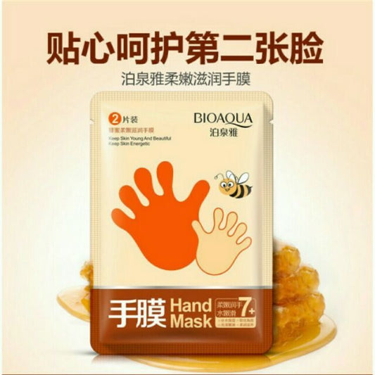 Hand mask honey bioaqua