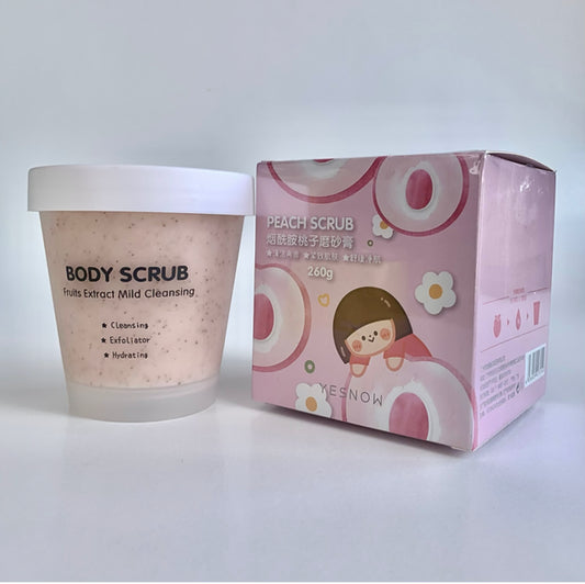 Peach body scrub