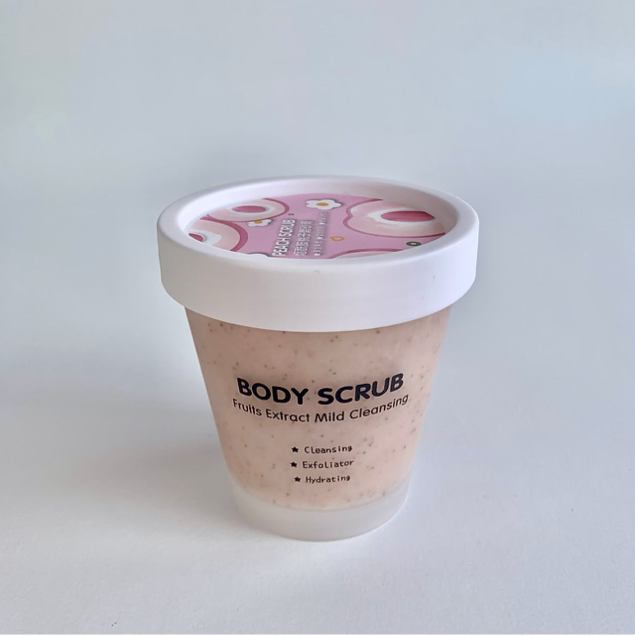 Peach body scrub