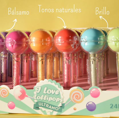 Lip balm 2-1 serie de 6pz