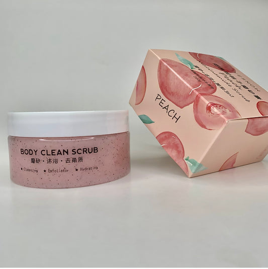 Peach body clean scrub