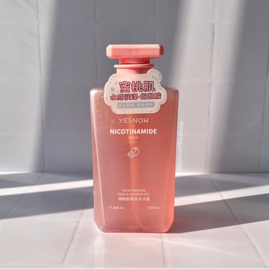 Body wash nicotinamide peach